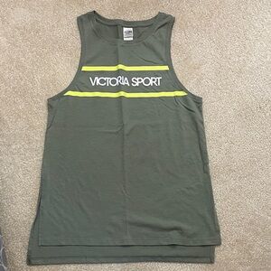 Victoria's Secret Green Tank Top with Yellow Accents